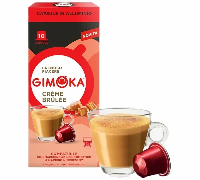 GIMOKA Crème Brûlée x10 - Nespresso* Original Compatible Capsules