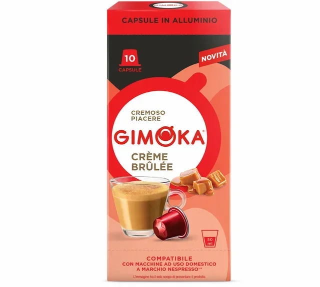 GIMOKA Crème Brûlée x10 - Nespresso* Original Compatible Capsules