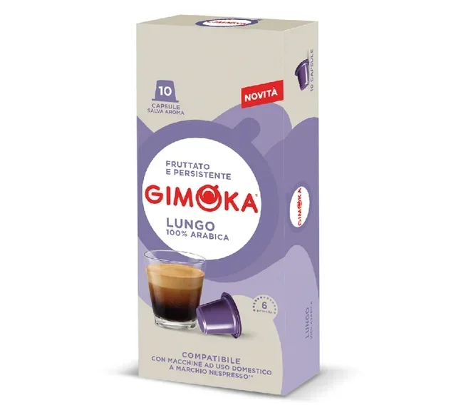 GIMOKA Lungo - 10 Nespresso* Original Compatible Capsules