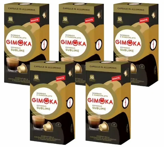 Confezione 50 capsule Sublime GIMOKA compatibili Nespresso* Original
