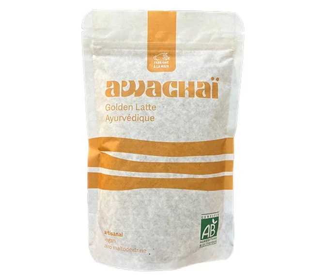 Golden Latte Ayurvédique Artisanal Vegan Bio - Vrac 250 g - AWACHAÏ