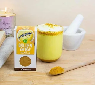 Golden Latte Curcuma Vanille Bio - Vrac 60 g - AROMANDISE