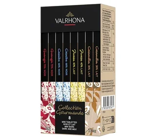 Gourmet-Geschenkset Sortiment Mini-Tafeln - 8 x 20 g - VALRHONA