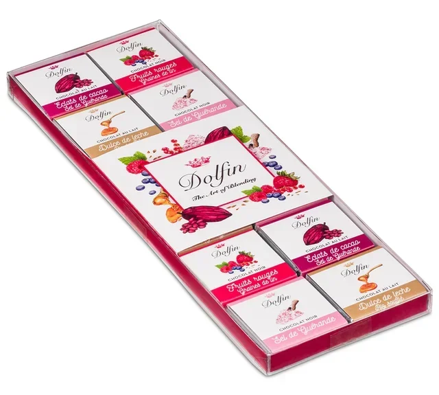 DOLFIN Gourmet Süß-Salzig Sortiment – 24 Napolitains in 4 Sorten