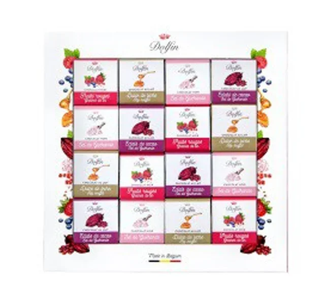 DOLFIN Gourmet-Süß-Salz-Assortiment: 48 Napolitains in 4 Aromen