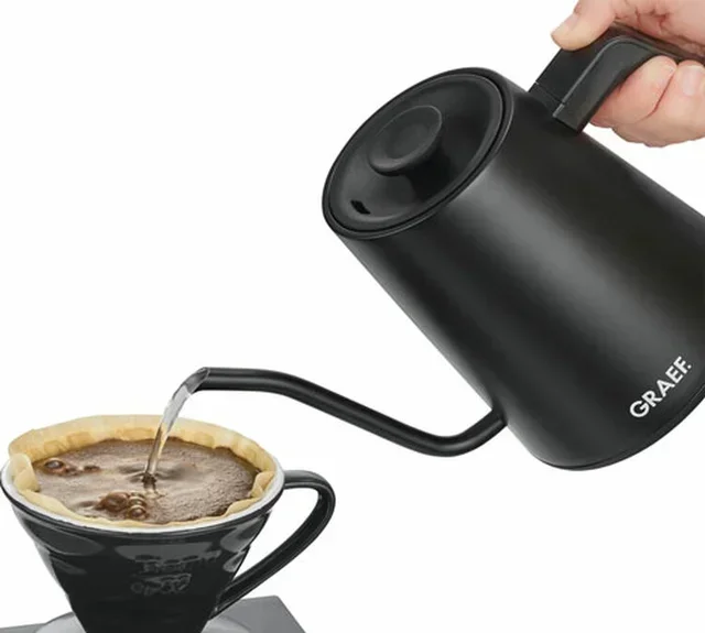 Βραστήρας GRAEF GK502 col de cygne μαύρος - 0,9L