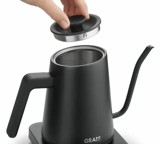 Βραστήρας GRAEF GK502 col de cygne μαύρος - 0,9L