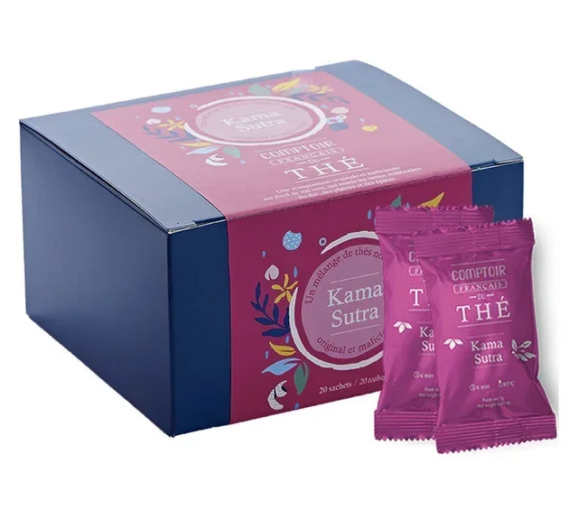 Green &amp; Black Tea Kama Sutra - 20 tea bags - COMPTOIR FRANÇAIS DU THÉ
