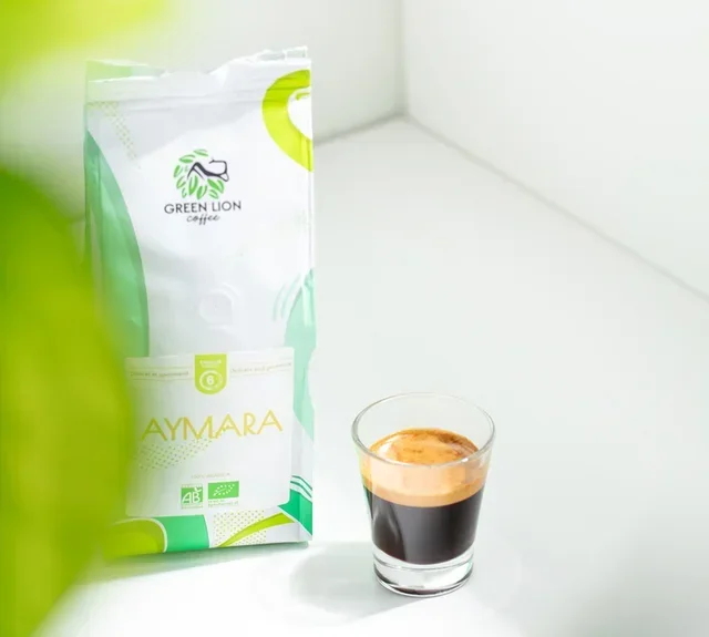GREEN LION COFFEE - Aymara Bio - Whole Bean Coffee 2 x 1 kg