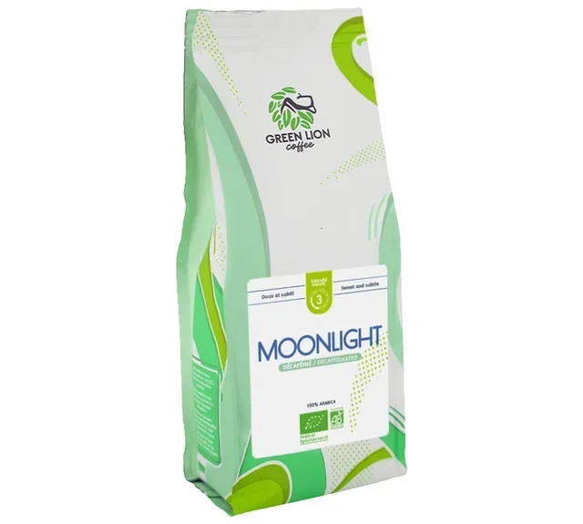 250 g - Luomu Kahvipavut - Moonlight Kofeiiniton - GREEN LION COFFEE