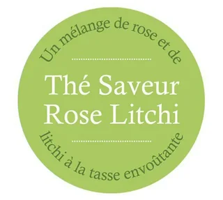 Green Tea, Rose Lychee Flavor - Loose Leaf, 100g - COMPTOIR FRANÇAIS DU THÉ