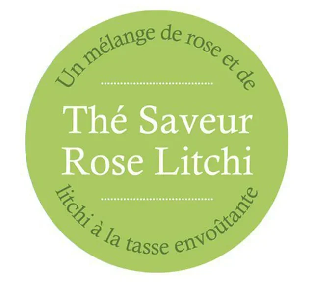 Green Tea, Rose Lychee Flavor - Loose Leaf, 100g - COMPTOIR FRANÇAIS DU THÉ