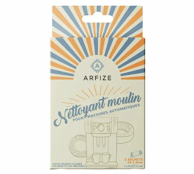 Sredstvo za čišćenje ugrađenog mlina za espresso aparate – 5 vrećica s odmjerenom količinom (15 g).