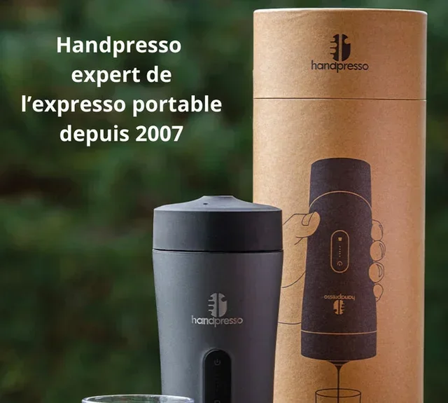 HandPresso Auto portable battery-powered espresso maker