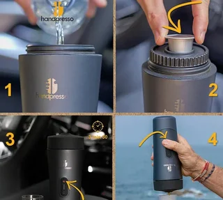 HandPresso Auto portable battery-powered espresso maker
