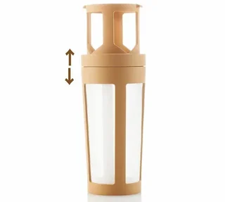 HARIO Filter-in Bottle for Cold Brew - Iced Coffee Extraction - 700 ml - Beige