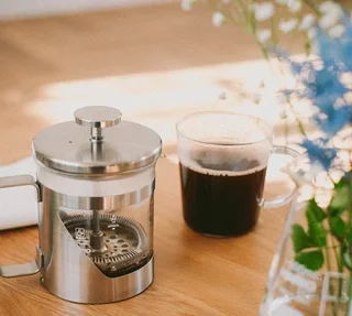 Френска Преса 300мл - HARIO 7 Четка алуминий - HARIO