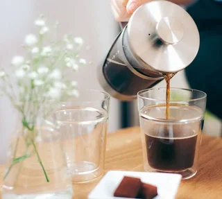 Praska Francuska HARIO Harior 7 - 600mL Szczotkowane Aluminium