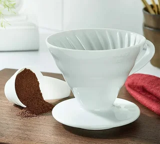 HARIO V60 drip assist pack with white V60 dripper 4 cups