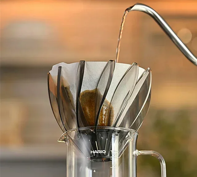 HARIO V60 Dripper Suiren Transparent Black 500ml /4 cups