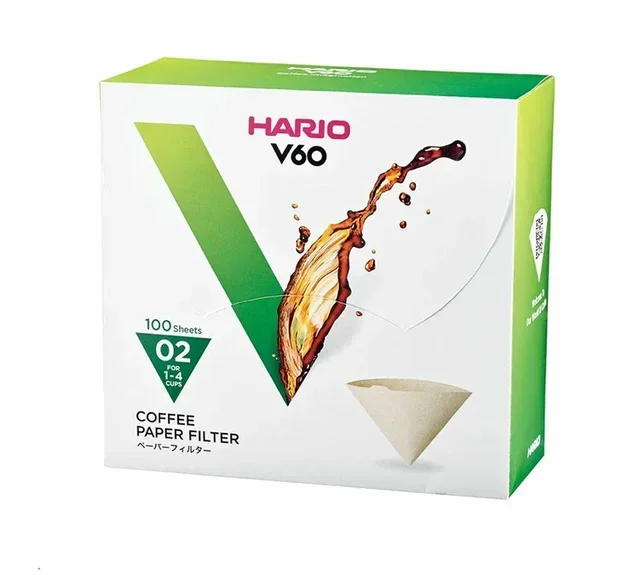 Hario V60 VCF-02 Filters x100 - 4 Cup Dripper