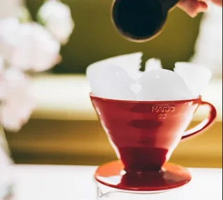 HARIO V60 VDC-02 Red Dripper 2 to 4 Cups