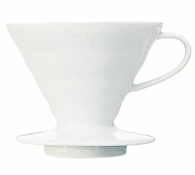HARIO V60 VDC-02 White Porcelain Dripper - 2 to 4 Cups