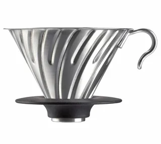 Hario V60 VDM-02 Stainless Steel Conical Dripper – 2-4 Cups
