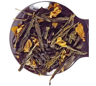 Holiday Blend Organic Tea – Green &amp; Black Loose Leaf 100g – COMPTOIR FRANÇAIS DU THÉ