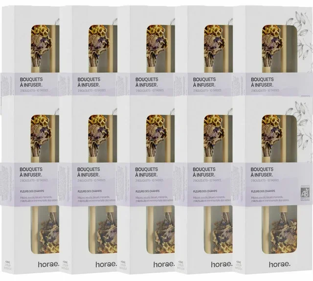 Fiori di Tè HORAE Fiori di Campo Bio - 20 Mazzi (100 Tazze)