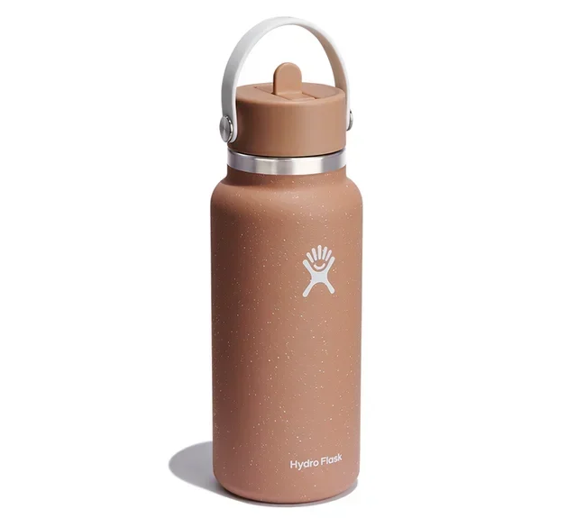HYDRO FLASK Hőszigetelt palack Wide Flex Straw Cap Homok 94 cl