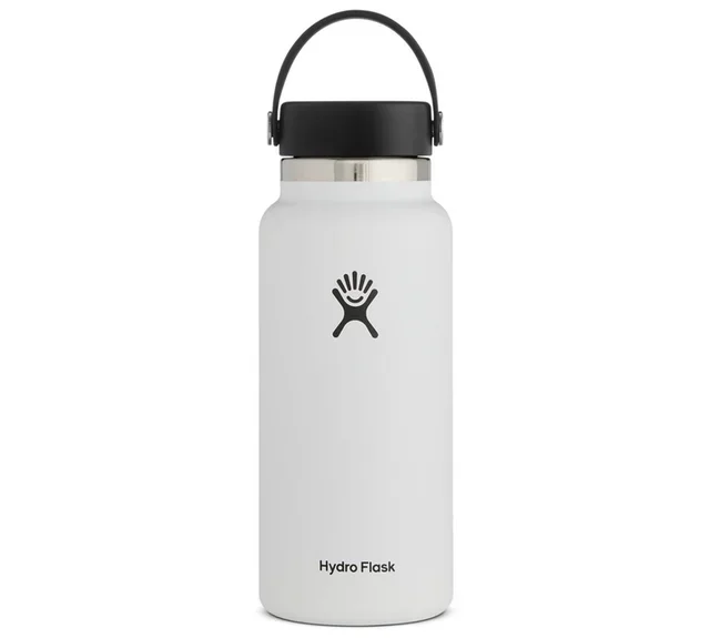 Hydro Flask Wide Mouth Insulated Bottle - White 94 cl