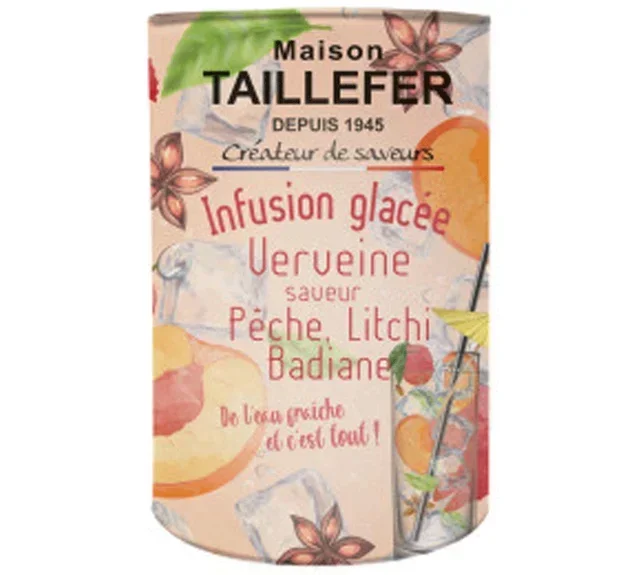 Scatola infuso freddo Verbena Pesca, Litchi, Anice stellato - Sfuso 40 g - MAISON TAILLEFER