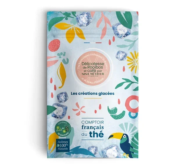 Tè Freddo Delicatezza Rooibos e Caffè di Nina Métayer - 10 bustine - COMPTOIR FRANÇAIS DU THÉ