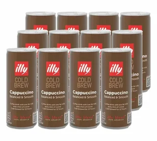 ILLY Café Cold Brew Cappuccino - Pakovanje od 12 konzerva 250 ml