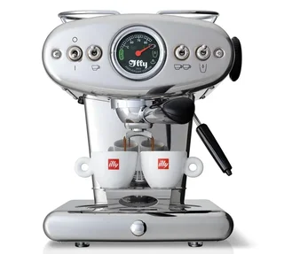 ILLY X1 Anniversary espressomaskin ESE &amp; malen kaffe – rostfritt stål