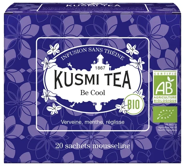 Infusion Be Cool Bio - 20 tea bags - KUSMI TEA