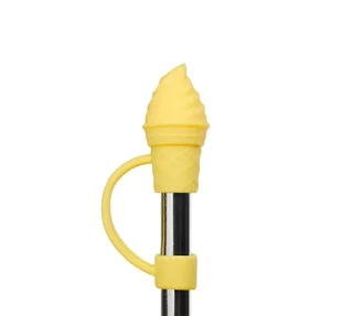 Insulated bottle 90cl with steel straw - Travel cup lemon yellow - QWETCH