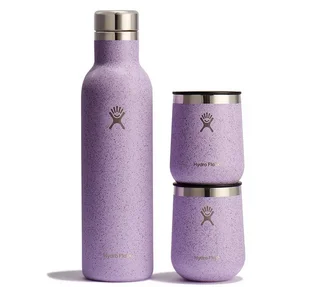 Insulated Wine Bottle 75 cl + 2 Glasses 29 cl Set - HYDRO FLASK