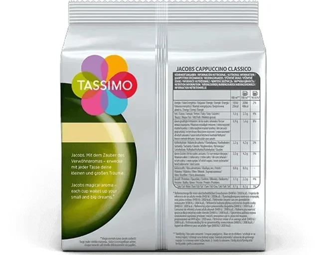 Jacobs Cappuccino Cápsulas Tassimo – Pack 8