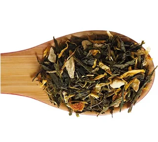 Citromos zöld tea, japán lime íz – 100 g, laza tea – COMPTOIR FRANÇAIS DU THÉ