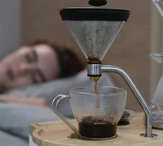 Programowalny ekspres Barisieur JOY RESOLVE z funkcją budzika - Biały z orzechem włoskim