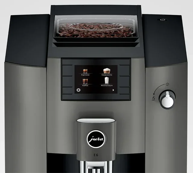 JURA E6 Dark Inox (EC) - Business Paket + 12 Monate Garantie