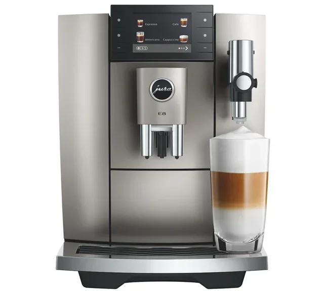 Macchina caffè automatica JURA E8 Midnight Silver (ED) – Smart Connect in omaggio