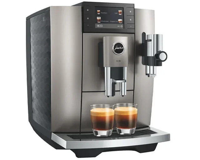 Macchina caffè automatica JURA E8 Midnight Silver (ED) – Smart Connect in omaggio