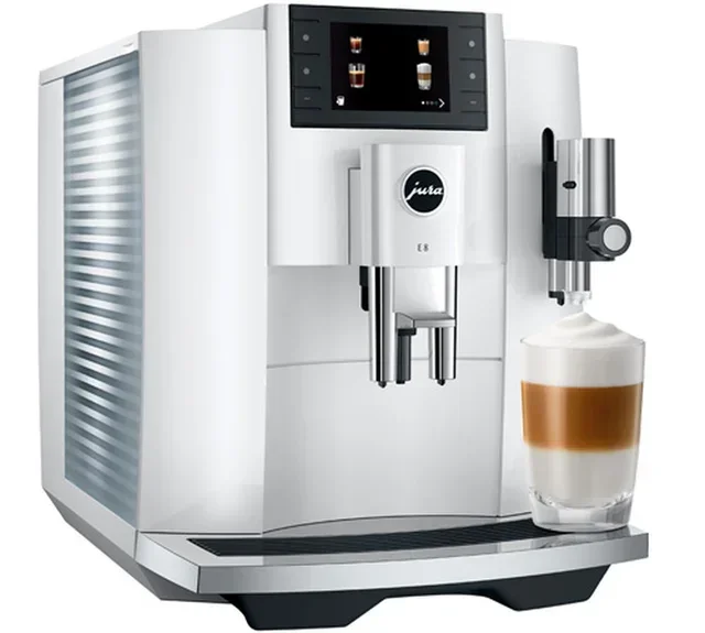 Macchina Caffè Automatica JURA E8 PianoWhite (EC) - Smart Connect Omaggio