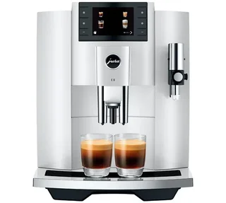 Macchina Caffè Automatica JURA E8 PianoWhite (EC) - Smart Connect Omaggio
