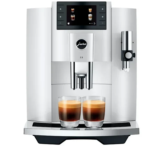 Macchina Caffè Automatica JURA E8 PianoWhite (EC) - Smart Connect Omaggio