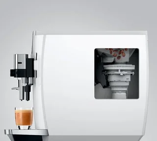 Macchina Caffè Automatica JURA E8 PianoWhite (EC) - Smart Connect Omaggio