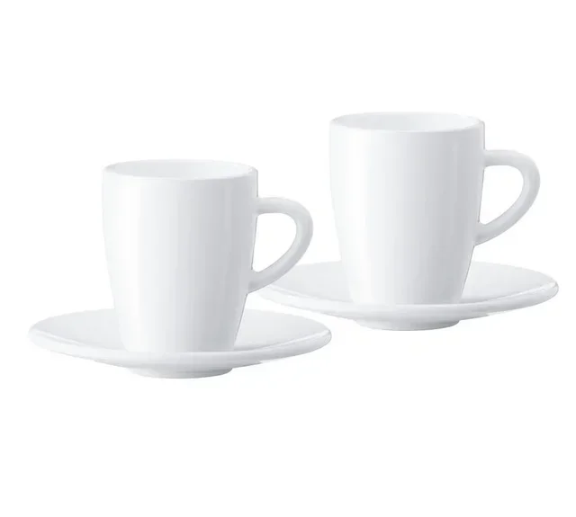 Set de Tazas Espresso JURA con Posavasos - 2 Unidades, 8 cl